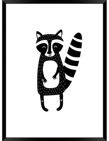 Poster per bambini, 40 x 30 cm Modernpik Racoon - Styler