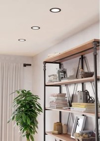 Eglo 901413-LED Lampada da incasso per controsoffitto per bagno FUEVA LED/6,3W/230V Ø 11,9 cm IP44 nero