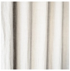 Tenda di lino bianco crema con tunnel Night Time, 275 x 140 cm White - Linen Tales