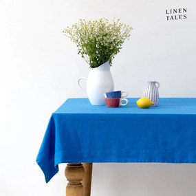Tovaglia di lino 140x140 cm French Blue - Linen Tales