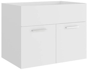 Mobile sottolavabo bianco 60x38,5x46 cm in legno multistrato