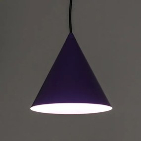 Lampada a sospensione su cavo ETNA II 1xE27/15W/230V Ø 18,5 cm viola