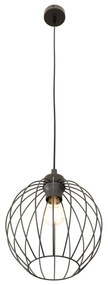 Sospensione Minimal Industrial Nando 1 Luce Nera