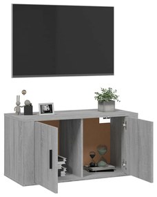 Mobile porta tv a parete grigio sonoma 80x34,5x40 cm