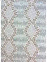 Steifentapete Belle Ile von Nina Campbell - Aqua/ Beige