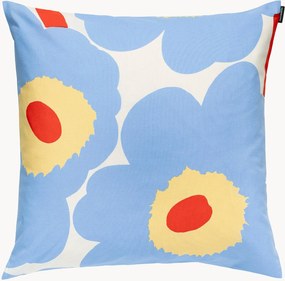 Copricuscino in cotone con stampa floreale Unikko