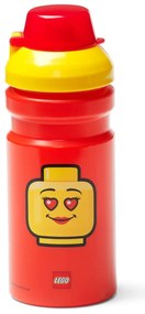Borraccia rossa con coperchio giallo , 390 ml Iconic - LEGO®