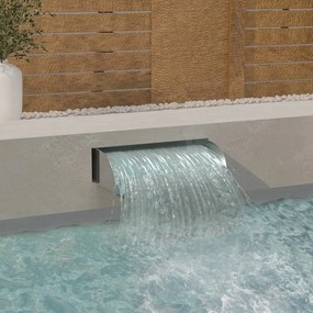 Cascata Con Led 60x34x14 Cm İn Acciaio Inox 304 /