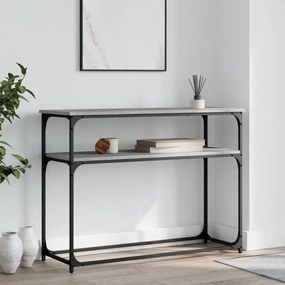 Tavolino Consolle Grigio Sonoma 100x35,5x75cm Legno Multistrato /
