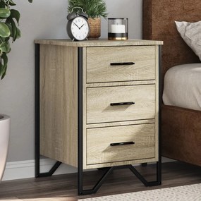 Comodino Rovere Sonoma 40x41x60 Cm İn Legno Multistrato /