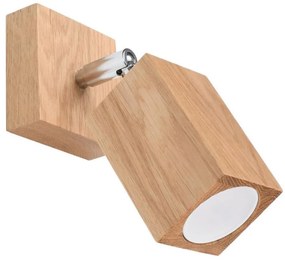 Sollux SL.1035 - Faretto da muro KEKE 1xGU10/40W/230V quercia