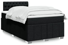 Giroletto A Molle Con Materasso Nero 120x190 Cm İn Tessuto /