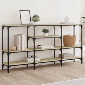 Tavolo Consolle Rovere Sonoma 160x29x80 Cm İn Legno Multistrato /