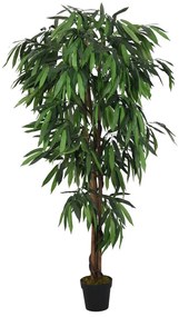 Albero Mango Artificiale 300 Foglie 80 Cm Verde /