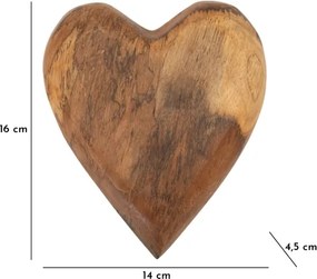 Decorazione Hak In Teak Ric. Cm16X14X4,5 (Pezzi Unici - Non Rip. In Serie)