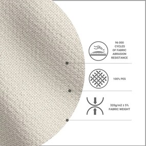 Letto singolo imbottito beige 80x200 cm Alba - Maison de Rêve