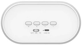 LED Piccola lampada notturna dimmerabile con sveglia BUNNY LED/1,2W/5V 3000K