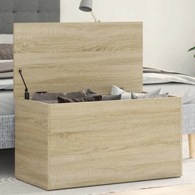 Cassapanca Rovere Sonoma 84x42x46 Cm İn Legno Ingegnerizzato /