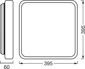 Osram - Plafoniera dimmerabile a LED ORBIS ALICIA LED/24W/230V 39,5x39,5 cm