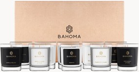 Candele mini fatte a mano in scatola regalo Botanical Bliss, set da 10