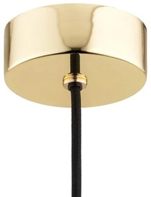 Argon 4912 - Lampadario a sospensione con filo MINORI 1xE27/15W/230V nero/oro