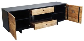 PINUS BLACK - porta tv in pino riciclato