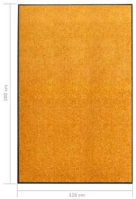 Zerbino Lavabile Arancione 120x180 cm