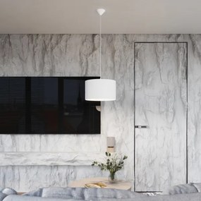 Sollux SL.1404 - Lampadario a sospensione con filo NOVA 1xE27/15W/230V diametro 40 cm bianco