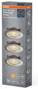 Osram - Set da 3 faretti da incasso LED dimmerabili LED/4,9W/230V