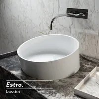 Lavabo da Appoggio in Solid Surface modello Estro Relax Design