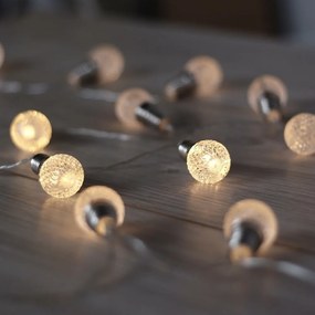 Catena luminosa LED a forma di lampadina, 20 luci, 2,4 m - DecoKing
