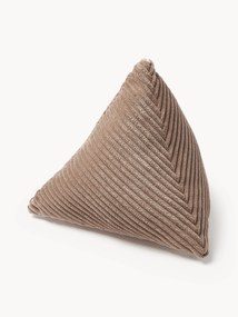 Cuscino triangolare in velluto a coste Kylen