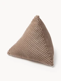 Cuscino triangolare in velluto a coste Kylen