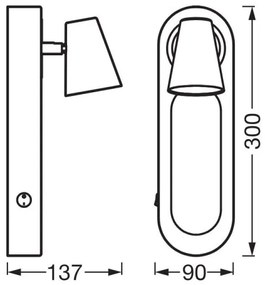Ledvance - Luce Spot da parete a LED DECOR NEPTUNE LED/13W/230V