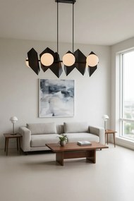 Lampadario a Sospensione DRIFTON 6 BLACK e WHITE Colore Bianco