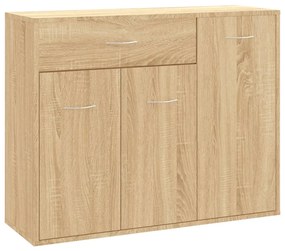 Credenza rovere sonoma 88x30x70 cm in truciolato