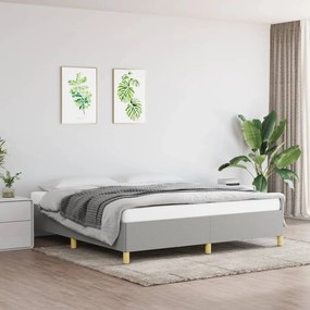 Giroletto Senza Materasso Grigio Chiaro 160x200 Cm Tessuto /