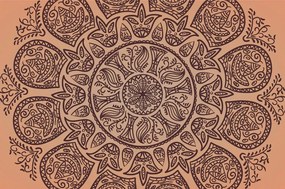 Carta da parati – Mandala con motivo popolare astratto