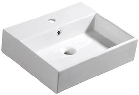 Isvea - Lavabo da appoggio PURITY 50x42 cm ceramica/bianco