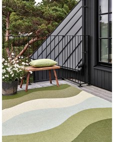 Passatoia da interno/esterno verde 70x200 cm Urvi Woods – Pappelina