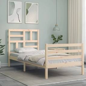 Giroletto con testiera single in legno massello