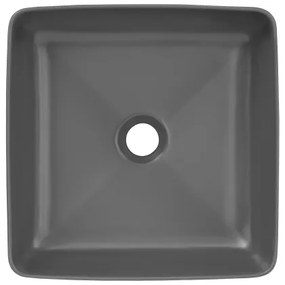 COMAD UM-6276 SLIM 40 GRIGIO DP - Lavabo da appoggio SLIM 37x37 cm grigio opaco
