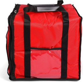 Borsa Termica Porta Pizze da Asporto 8/10 Cartoni Safemi Express 10 Rossa e Nera...