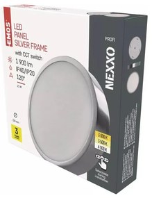 Apparecchio da soffitto a LED in argento lucido Nexxo - EMOS