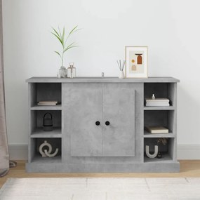 Credenza Grigio Cemento 100x35,5x60 Cm İn Legno Multistrato /