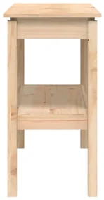 Tavolo consolle 110x40x75 cm in legno massello di pino