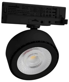 Faro LED 36W Slim per Binario Trifase Orientabile 60° Nero 3CCT Bianco Variabile Colore Bianco Variabile CCT