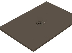 Piatto doccia in ceramica extra slim caffè L 120 x L 90 cm