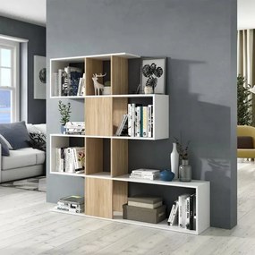 Libreria zig zag rovere bianco (1f2251a)