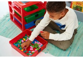 Organizer per giochi da bambini rosso in plastica 35x33x38 cm Storage – LEGO®